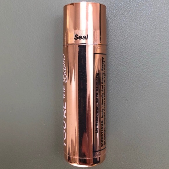 “A” Compact, Mirror, Lip Balm, & Metallic Floral Filigree Hair Ties Gift Set - Picture 7 of 8